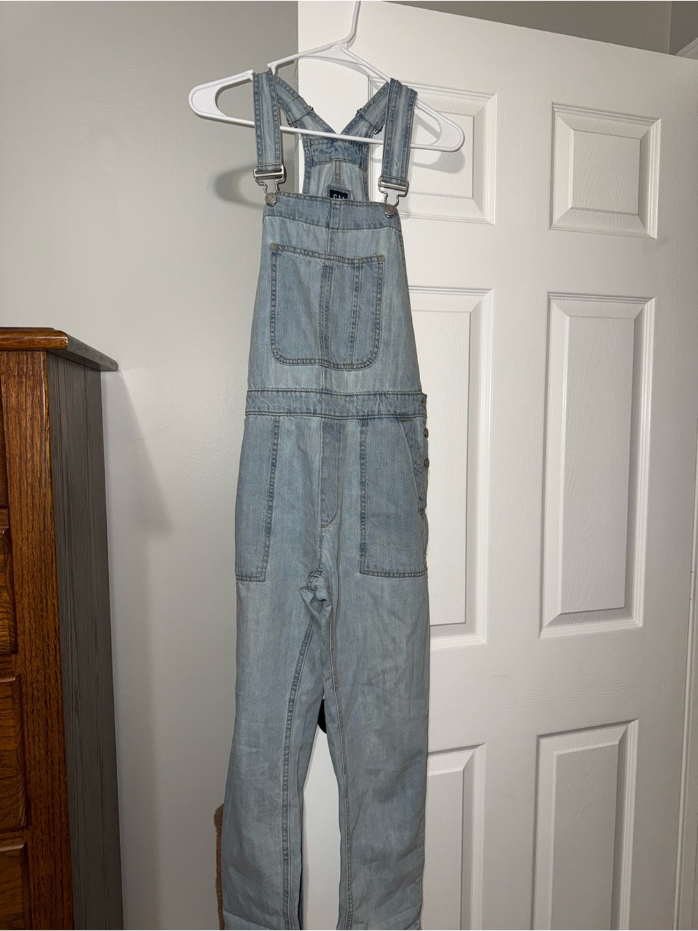 GAP Light Blue Denim Relaxed Overalls